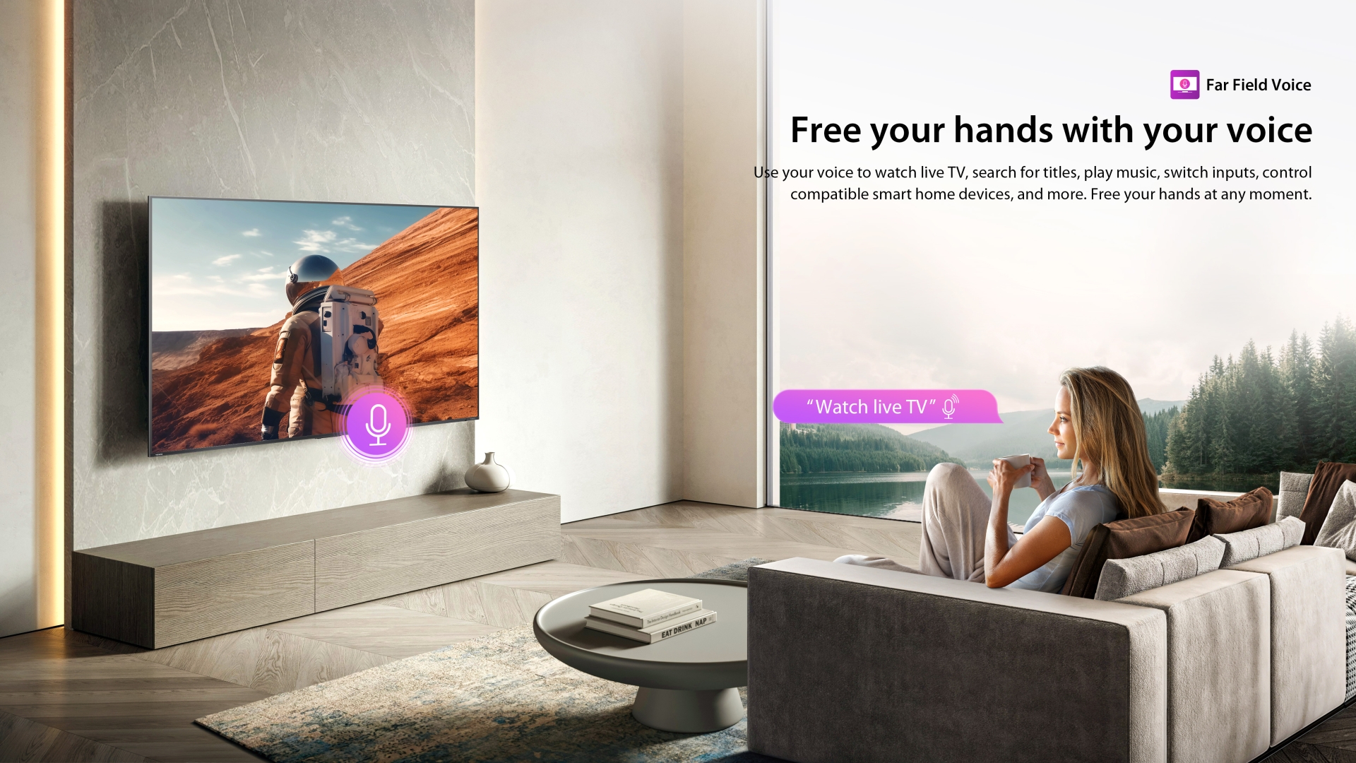 20-Far Field Voice Control QLED Color
