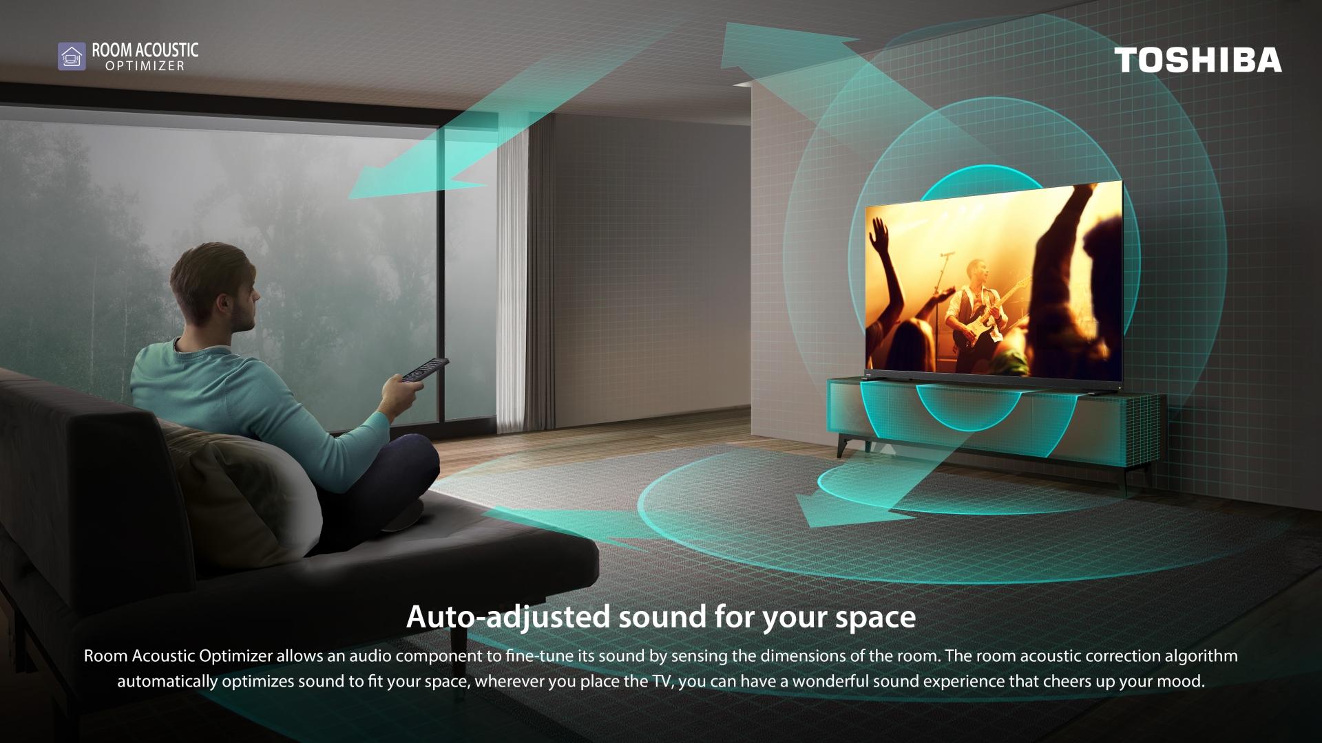 13-Room Acoustic Optimizer REGZA AI Sound